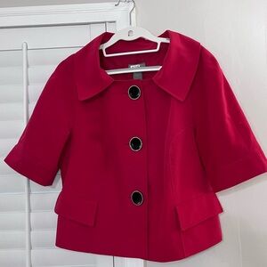 Investments 10P jacket deep red color
